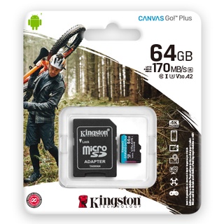 六姐※Kingston金士頓CanvasGO! Plus microSDXC UHS-I U3 V30 A2 記憶卡