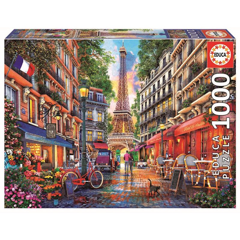 19019 1000片歐洲進口拼圖 EDUCA 繪畫風景 法國 巴黎 艾斐爾鐵塔 Dominic Davison