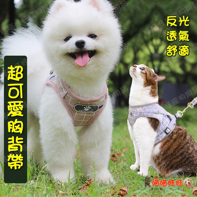 高仿錶 全程五折 寵物貓狗胸背帶保護型網眼小狗犬背帶兔子博美牽引繩納瑞貴賓泰迪 I Position 優惠推薦