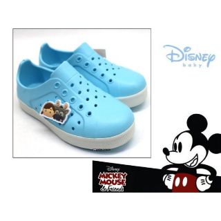 迪士尼DISNEY 卡通飾釦兒童休閒洞洞鞋 / 休閒涼鞋 (418315L 水藍)