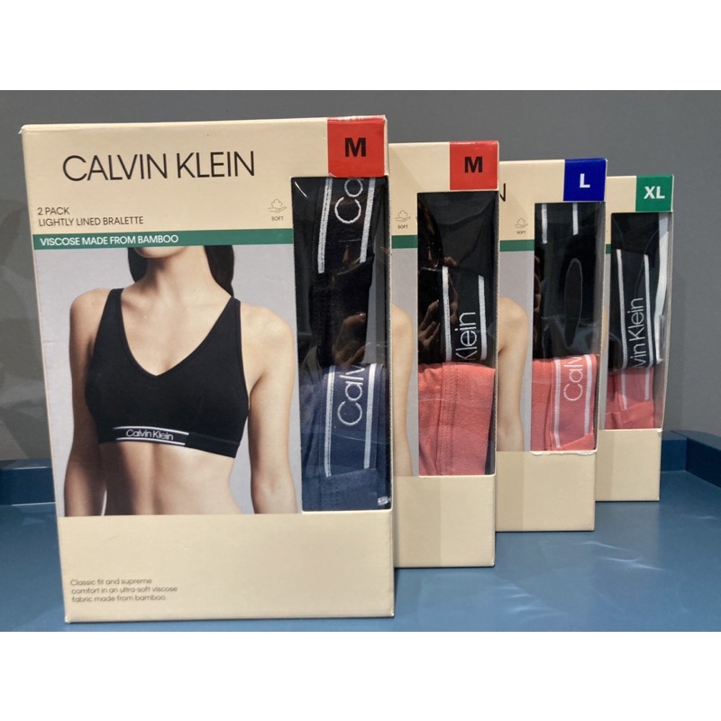 好市多👉Calvin Klein 女無鋼圈內衣/CK無鋼圈內衣(兩件組) #5555670