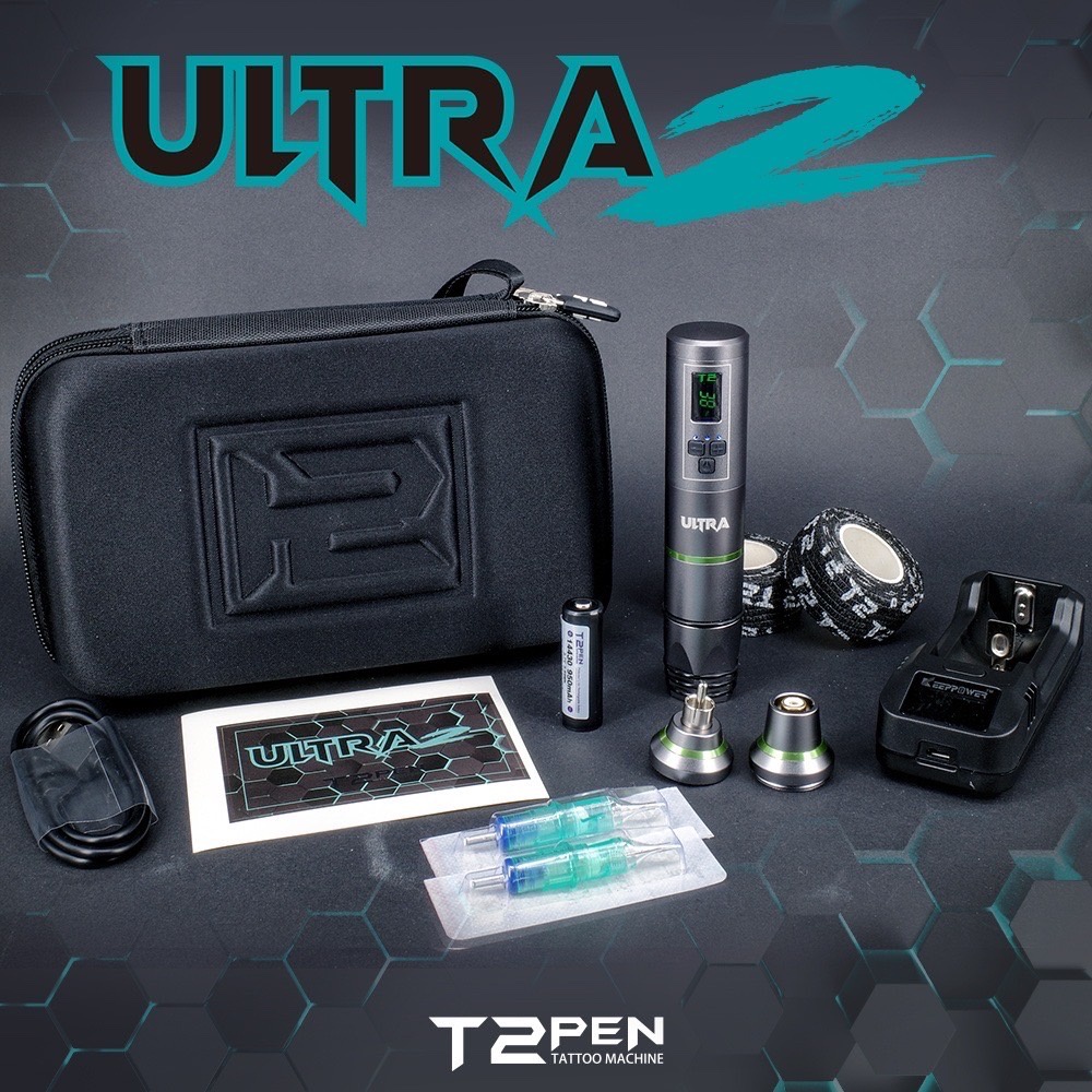 DH專業紋身設備供應商:T2 Classic Wireless ULTRA II代新款無線電池筆ULTRA III上市~