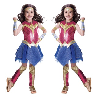 cosplay派對小屋 神奇女俠 服裝 cosplay 兒童演出 表演衣服 Wonder Woman 神力女超人