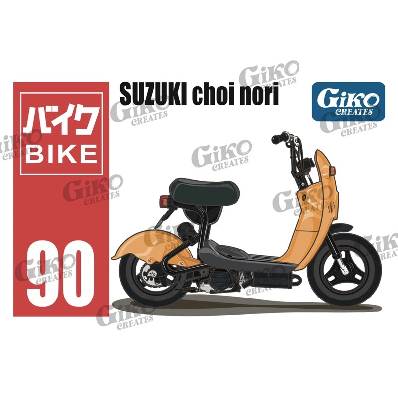 吉可圖創部-CHOINORI 蛋蛋車專屬壓克力鑰匙圈(機車.摩托車)