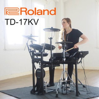 亞洲樂器 Roland TD-17KV 電子鼓、TD17KV、附贈:大鼓踏板、鼓椅、地毯、耳機、鼓棒、藍芽連結