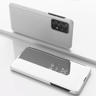 殼多多 鏡麵皮套 三星 A13 A23 LTE A33 A53 A73 5G 4G 手機殼 翻蓋透明外殼 支架 保護套