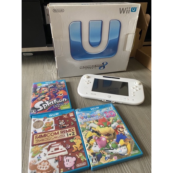 Wii U 二手主機(瑪利歐賽車8）+遊戲片兩片