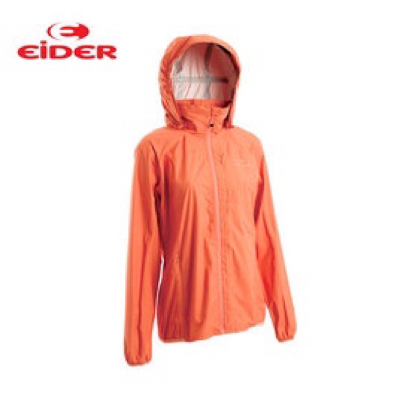 Eider 法國品牌 防水 防風 輕量 連帽外套 (EIT2602 7600 粉橘 ) 女 L號（特價出清）