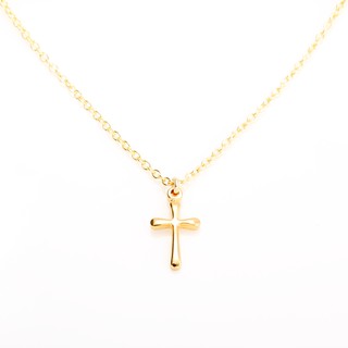 【Angel & Me】簡約 水滴十字架 Cross 14KGF 包金 項鍊 生日 週年 畢業 情人節 聖誕節 禮物