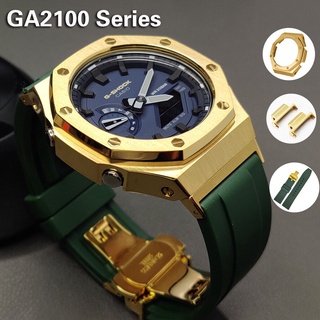 現貨卡西歐GShock GA-2100 2110不銹鋼 錶殼 錶帶適配器2rd表圈農家橡樹