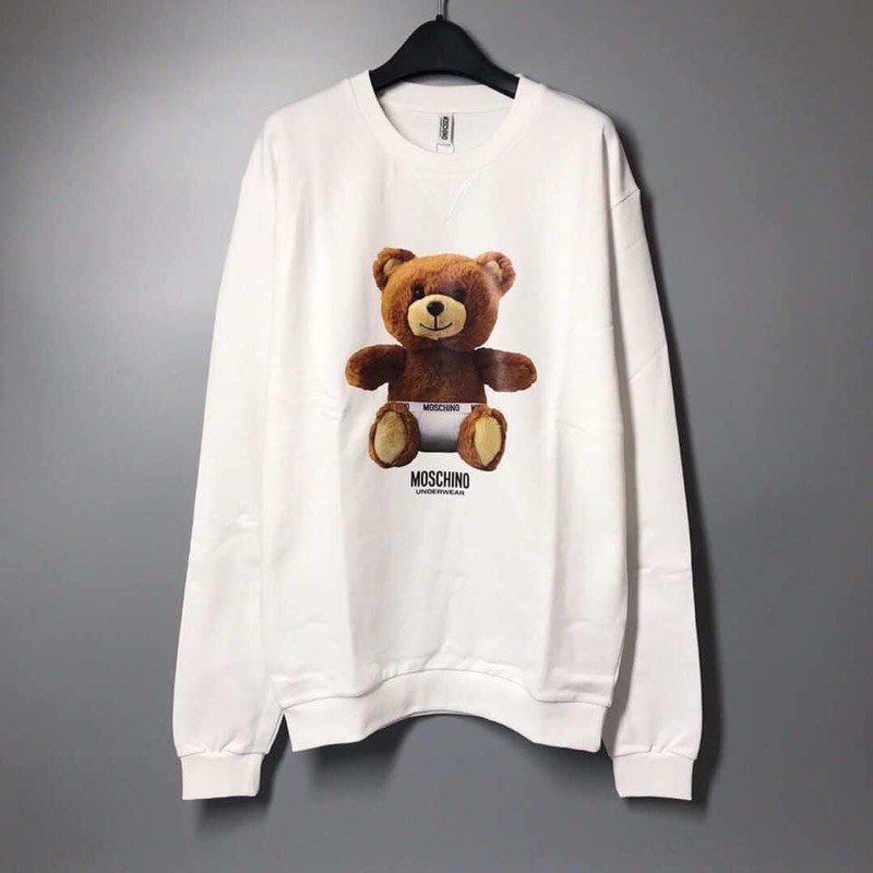 Moschino幽默可愛 ❤️尿布熊熊 🧸白色長袖T恤  S/M/L/XL 目前尺寸齊全💯