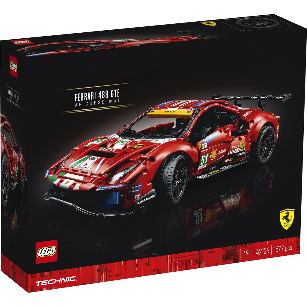 BRICK PAPA / LEGO 42125 Ferrari 488 GTE 'AF Corse #51'