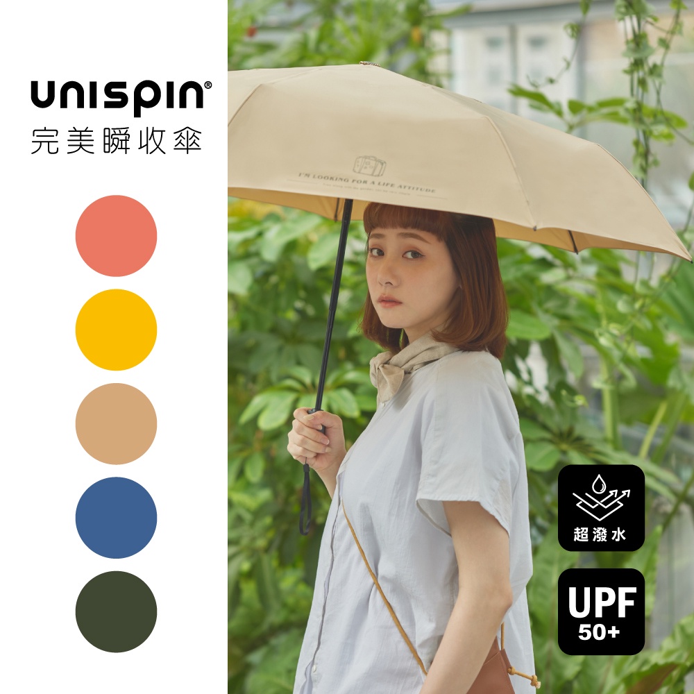 【大振豐洋傘】Unispin 自由主張 自動完美瞬收傘 (記憶傘布+超潑水+自動開收)