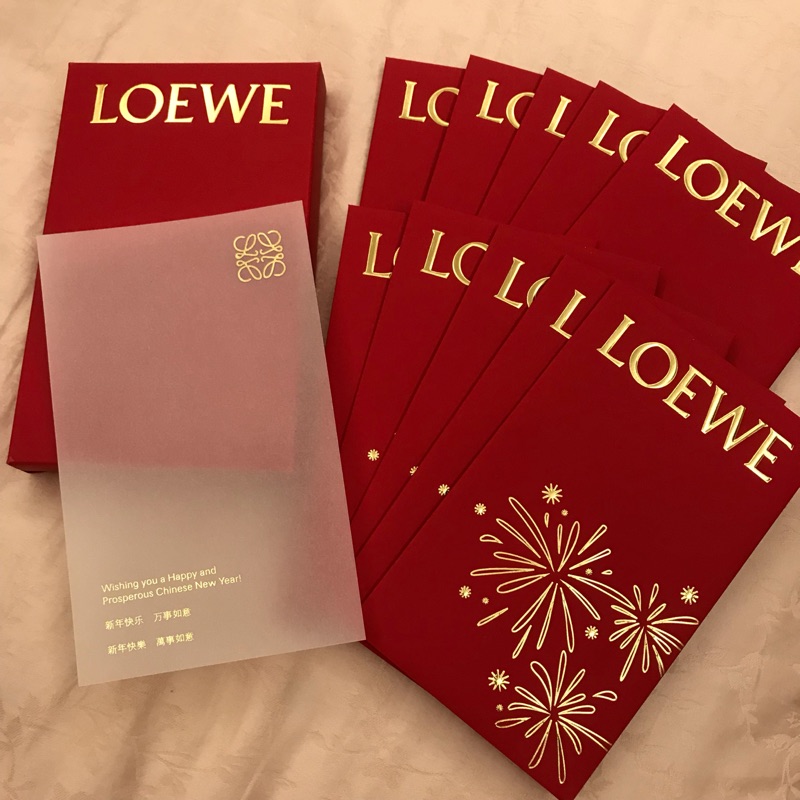 專櫃正版 Loewe 紅包袋 西班牙皇家品牌 拼圖包