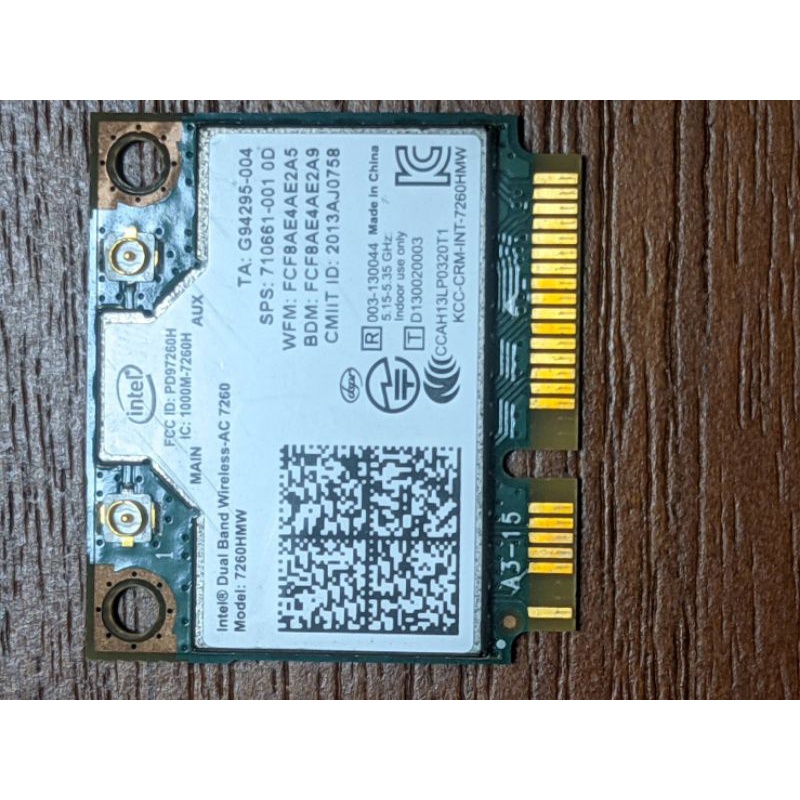 [二手］Intel ac7260 minipcie 網卡