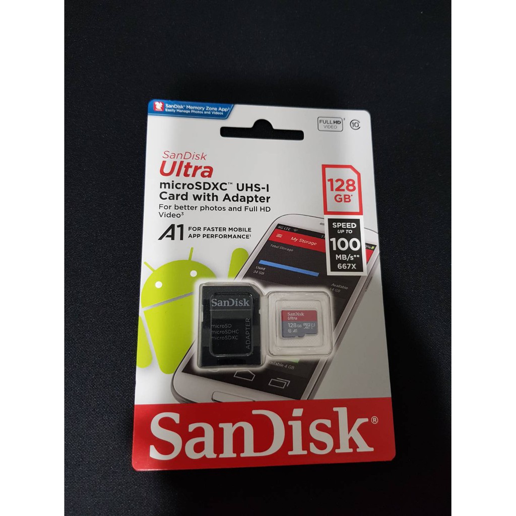 全新未拆 SanDisk Ultra microSDXC UHS-I (A1) 128GB 記憶卡