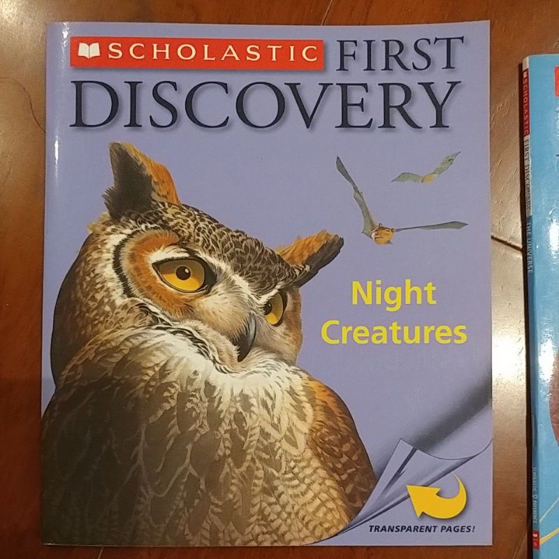 Scholastic first discovery第一個發現翻翻書 夜行動物 宇宙 企鵝
