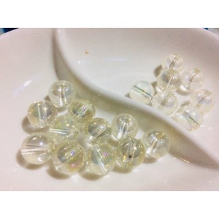 DIY 玻璃珠 高溫電鍍珠 金黃亮澤 8mm 手鍊 項鍊 飾品 $5/4顆