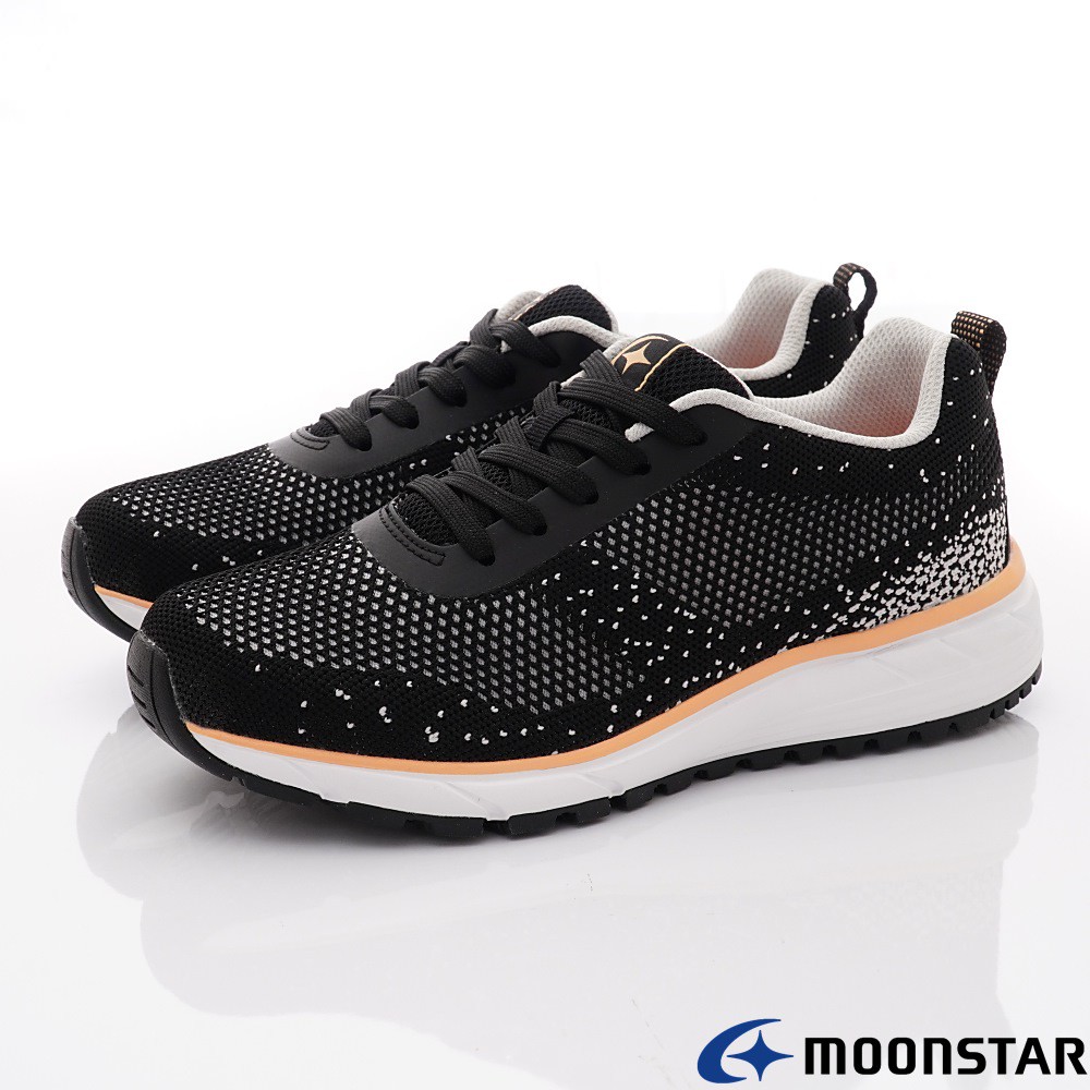 日本月星Moonstar機能女鞋 3E舒適健走鞋系列 WL016黑 (女段)