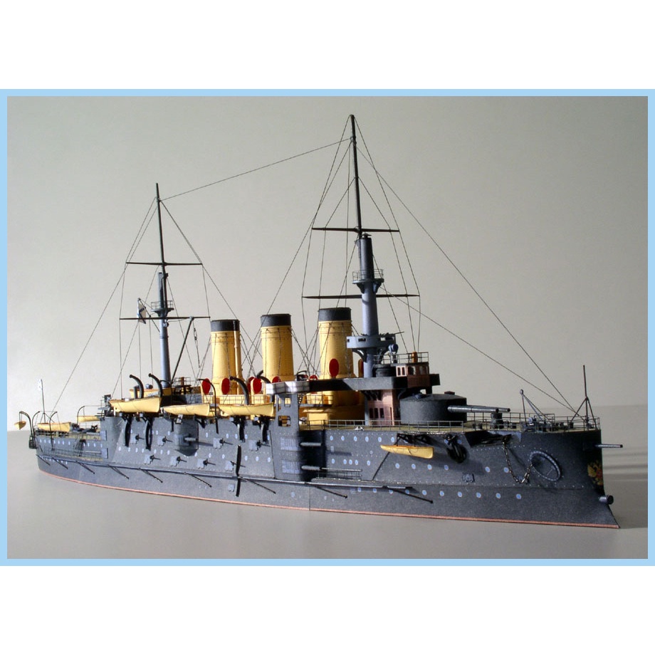 紙船模diy 1 250 俄國海軍奧斯拉比亞 Oslabya 戰列艦紙模型 蝦皮購物