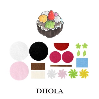 DHOLA｜【 草莓奶油球蛋糕材料包 】不織布 材料包 團體教學 朵拉手藝