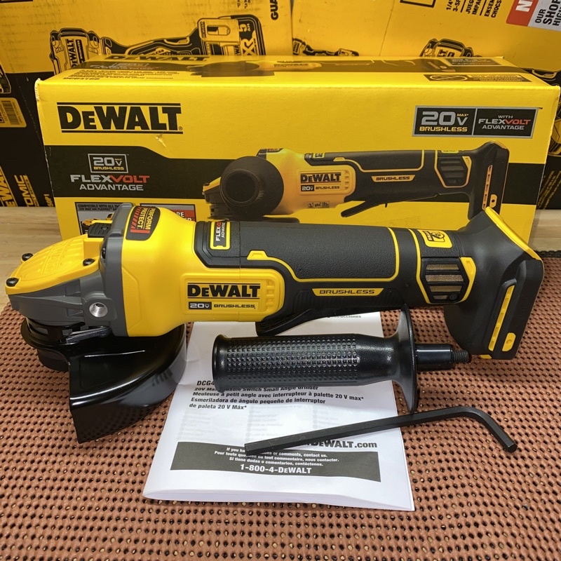 全新美國DeWALT DCG416 20V無刷砂輪機(使用60V 電池力道加大)/DCG413/DCG414