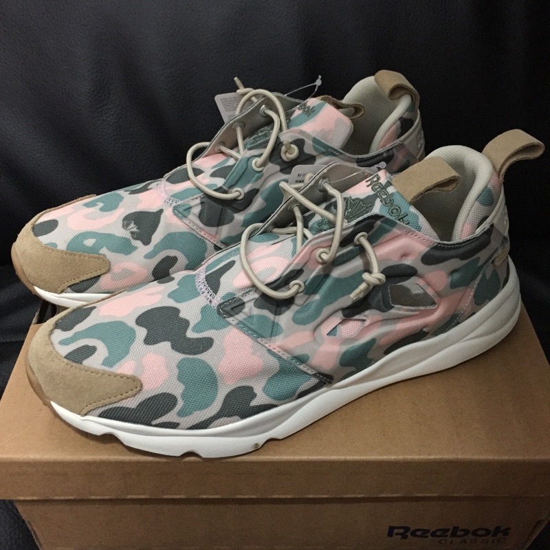 @SIX@限量 REEBOK FURYLITE CAMO APE粉迷彩 沙漠迷彩 黃金尺寸：9號!《台灣公司貨》