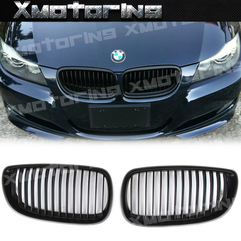 XM碳纖維精品 BMW 07-10 E93 E92 318i 320i 小改款前 雙門 霧黑 水箱護罩 鼻頭 外銷