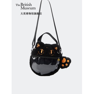 [現貨在台] 大英博物館 巴斯特系列 安德森貓 潮款 毛絨 貓頭 手提包 單肩包 側肩包