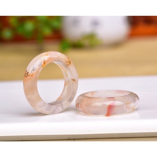 天然櫻花瑪瑙戒圈、跑環，尺寸16～20mm左右，晶體水潤，顏色亮麗，瑪瑙是最具療效的寶石之一 聚財辟邪