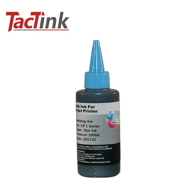 【TacTink】填充墨水 100ML/淺藍色/LC 連續供墨印表機適用Epson,CANON全系列通用 (含稅)