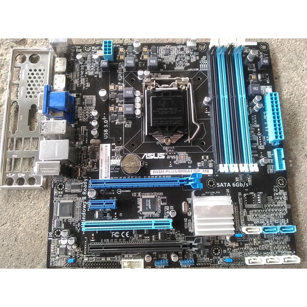 華碩 ASUS B85M-PLUS/BM6AF/DP_MB LGA1150 腳位主機板 良品