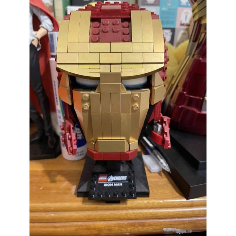 盒組 LEGO 76165 Marvel-鋼鐵人頭盔 二手 無缺件
