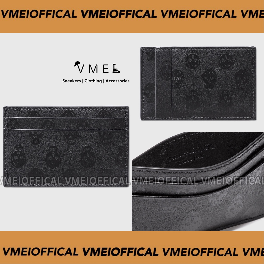 【VMEI_OFFICAL】Alexander McQueen Card Holder MCQ卡夾 骷髏頭 卡夾 黑
