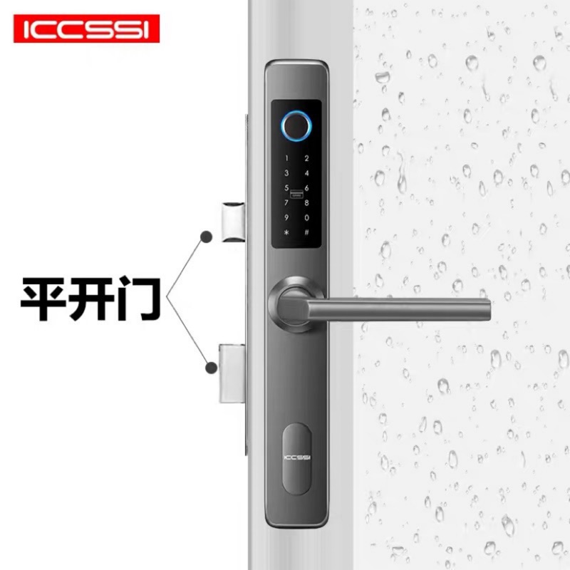 ICCSSI 智能電子指紋密碼鎖 🔒 全台最低價 🎉 適用台灣三合一通風門