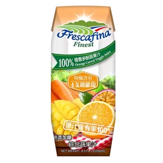 （宅配免運）嘉紛娜 100% 橙香多酚蔬果( 250毫升 X 24入) 多酚蘋果奇異果汁 康果多酚多酚葡萄汁 水果汁