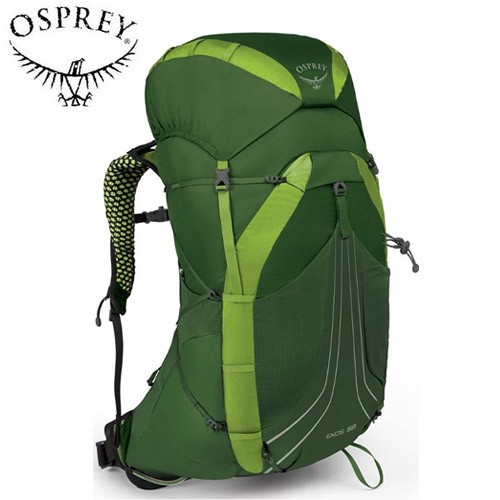 【Osprey】Exos 58L M 透氣登山背包 男款  隧道綠