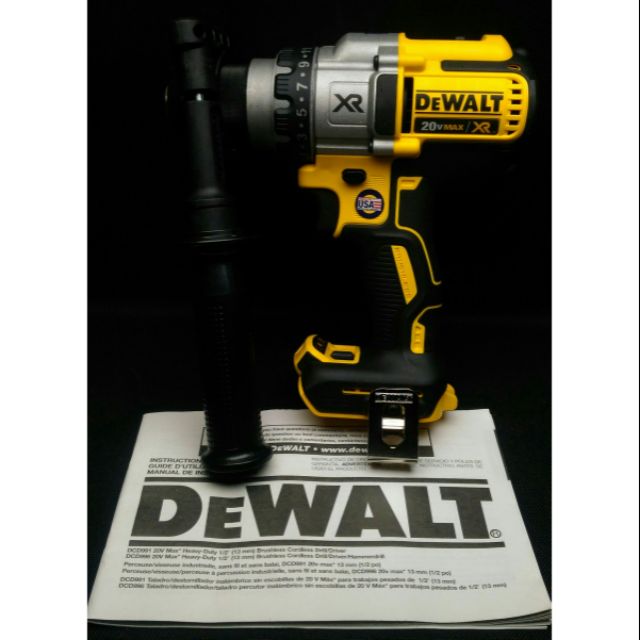 全新美製DeWALT 20V DCD991 無刷電鑽(無震動功能非DCD996)