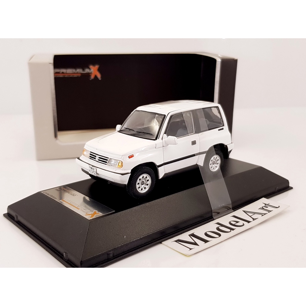 【模型車藝】1/43 Premium X Suzuki Escudo/Vitara 1992白 鈴木吉星【原廠特價】