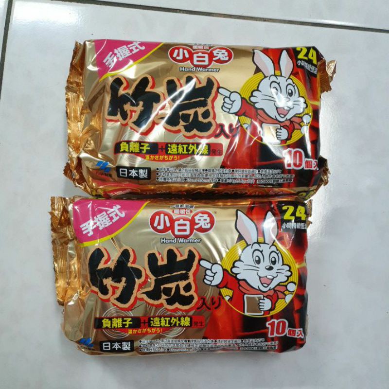 客訂誤下單🚫日本製小林製藥小白兔暖暖包手握式一包10片
