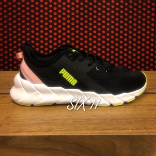 @SIX@PUMA WEAVE XT SHIFT WN'S 黑粉 螢光綠 運動 慢跑鞋 女鞋 192613-02