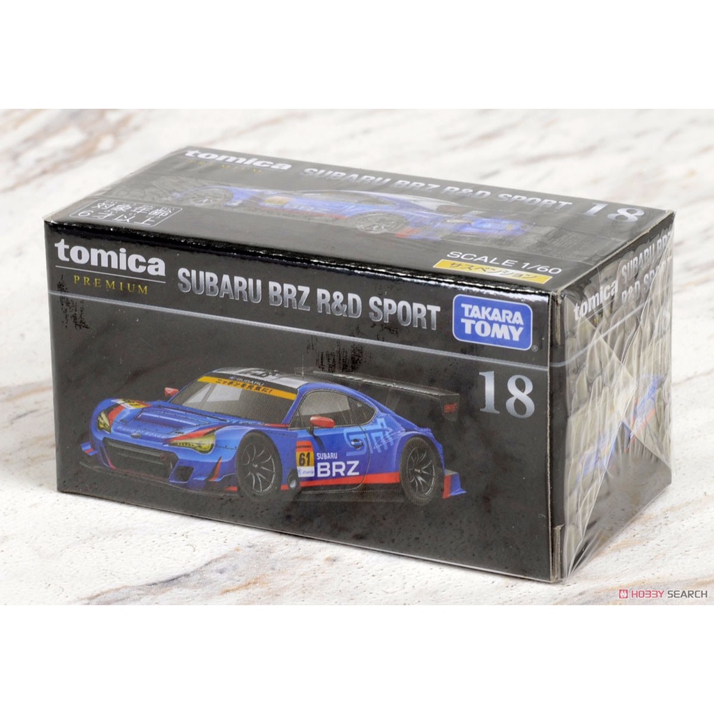 「渣男玩具店」 現貨  TOMICA 多美小汽車 黑盒  NO.18 SUBARU 速霸陸BRZ R&amp;D跑車 10883