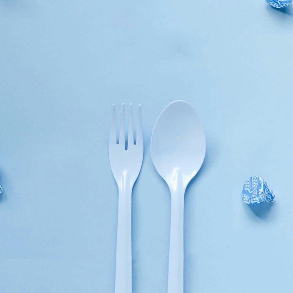 【泰國設計師正品–琺瑯湯匙叉子組-粉藍色】泰國製造 不鏽鋼 馬卡龍色環保餐具《GoodGo禮物誌》