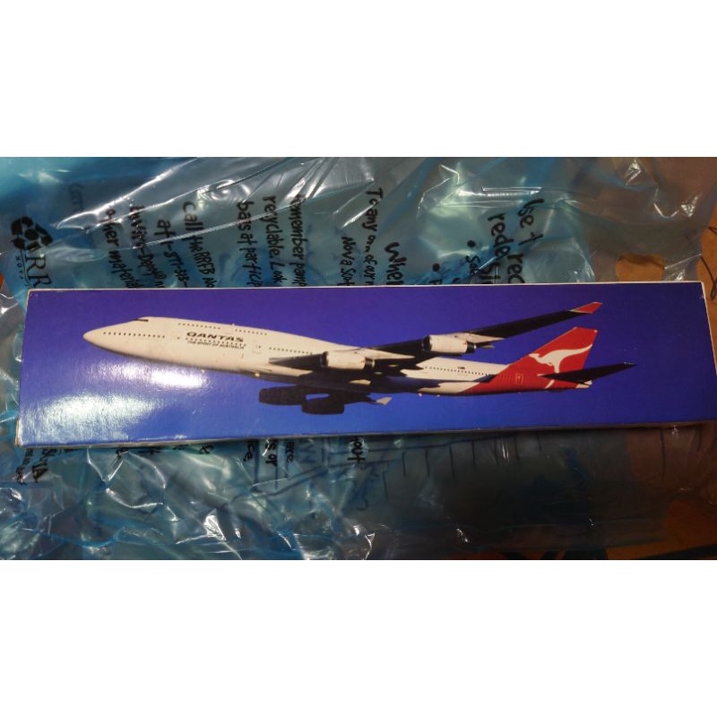 Qantas B 747-400 LongReach 飛機模型 澳洲航空