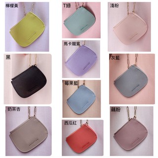 （現貨10色）🎀SHINYTON 馬卡龍半月小包🎀零錢包、手提包、卡費片包、鏈條包