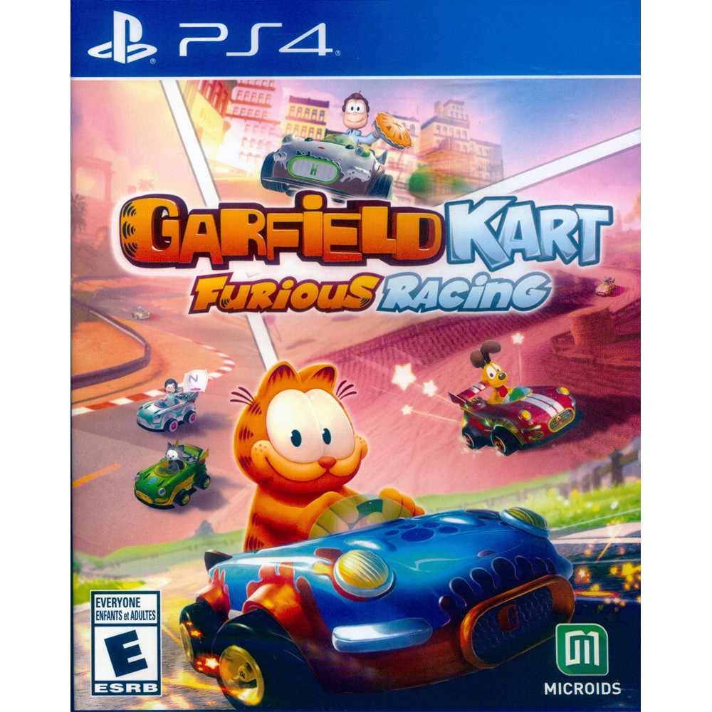 PS4 加菲貓卡丁車 瘋狂競速 英文美版 Garfield Kart Furious Racing【一起玩】(現貨全新)