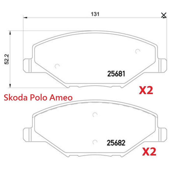 (VAG小賴汽車)Skoda Polo Ameo 前輪 煞車皮 來令片 Brembo 陶瓷 公司貨