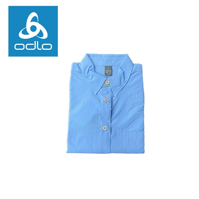 【瑞士ODLO】女短袖襯衫 500131 (25400藍)