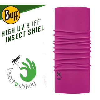 【BUFF】特惠價 BF111427-500 西班牙 Coolmax 驅蟲魔術頭巾 桃紅素面 透氣吸汗速乾登山單車