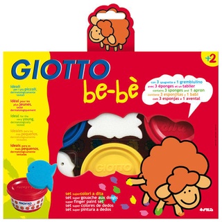 聚聚玩具【正版】義大利 GIOTTO BEBE 彩繪系列 幼兒手指膏歡樂組